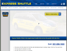 Tablet Screenshot of expressshuttleutah.com